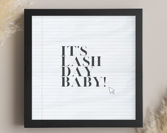 Lash Room Decor Salon Lash Poster Lash Salon Wall Art Lash Bar Decor Esthetician Room Decor Lash Tech Poster Lash Artist Poster Salon Art