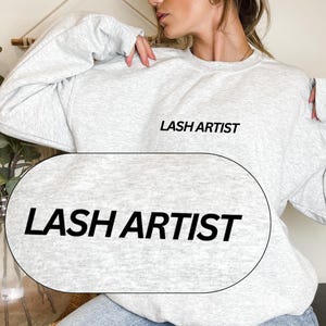Lash Artist Apparel Sweater Lashing Shirt Lash Extension Clothes Lash Artist Lash Tech Shirt for Lash Techs Esthetician Shirt Cosmetology