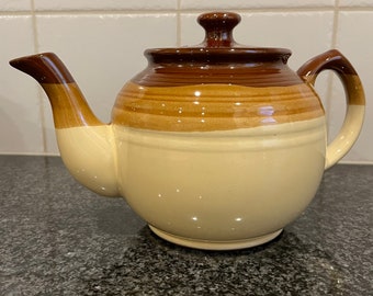 Vintage Redware Northland Mountain Stoneware Teapot Made In Japan Vintage Glazed Pottery Retro Teapot