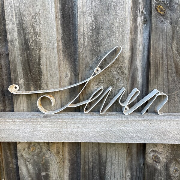 Vintage House Number Address Sign Seven
