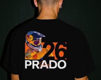 Jorge Prado Motocross T-shirt, Black Moto Racing Graphic Tee - Etsy