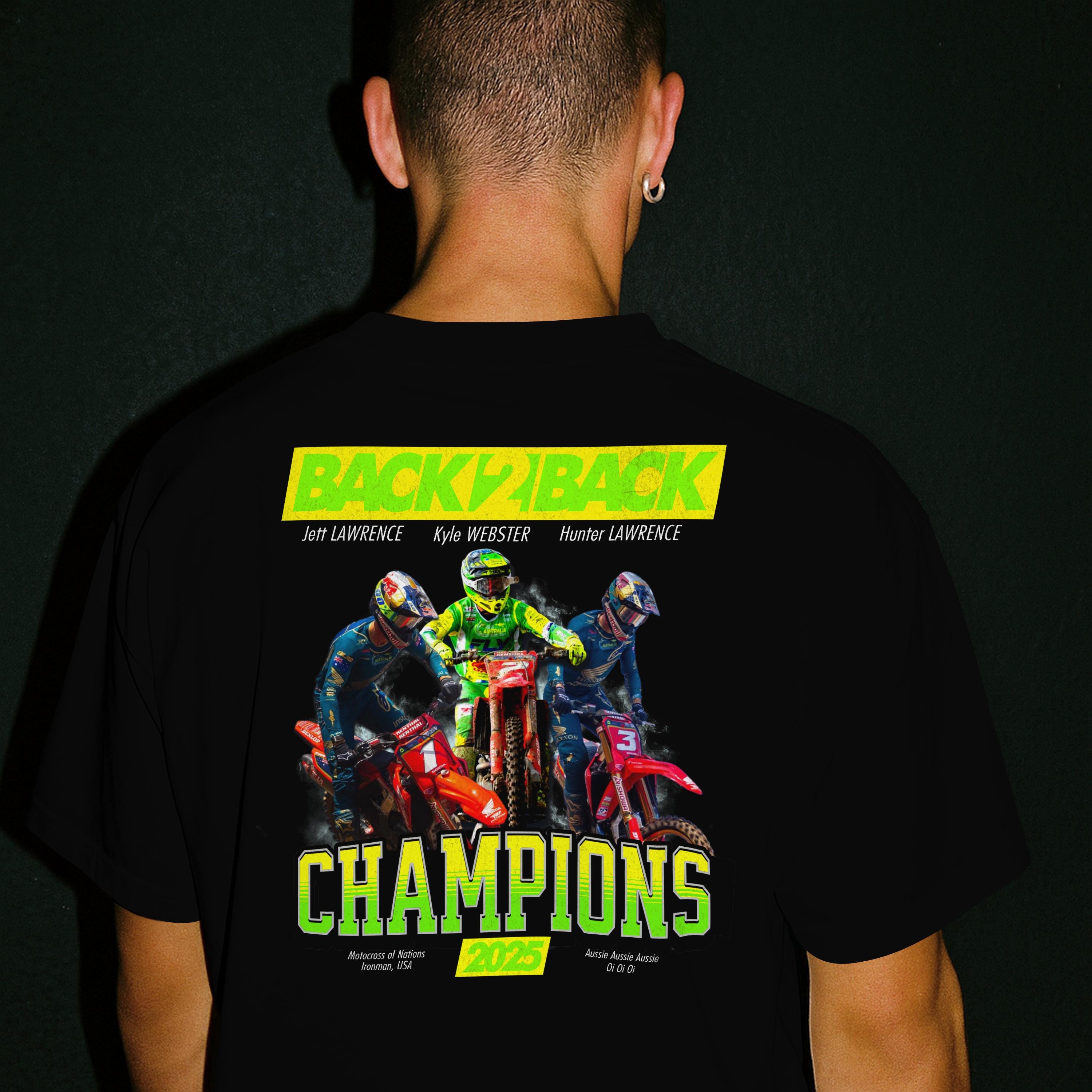 Australia MXON 2025 Champions T-shirt: Motocross Racing Fan Tee - Etsy