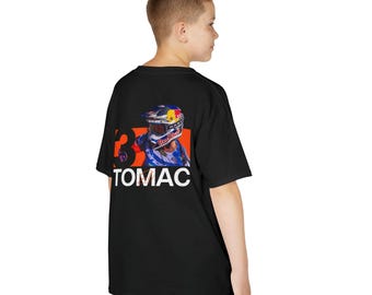 Eli Tomac Motocross Graphic Youth Tee - Moto Racing Fan Shirt