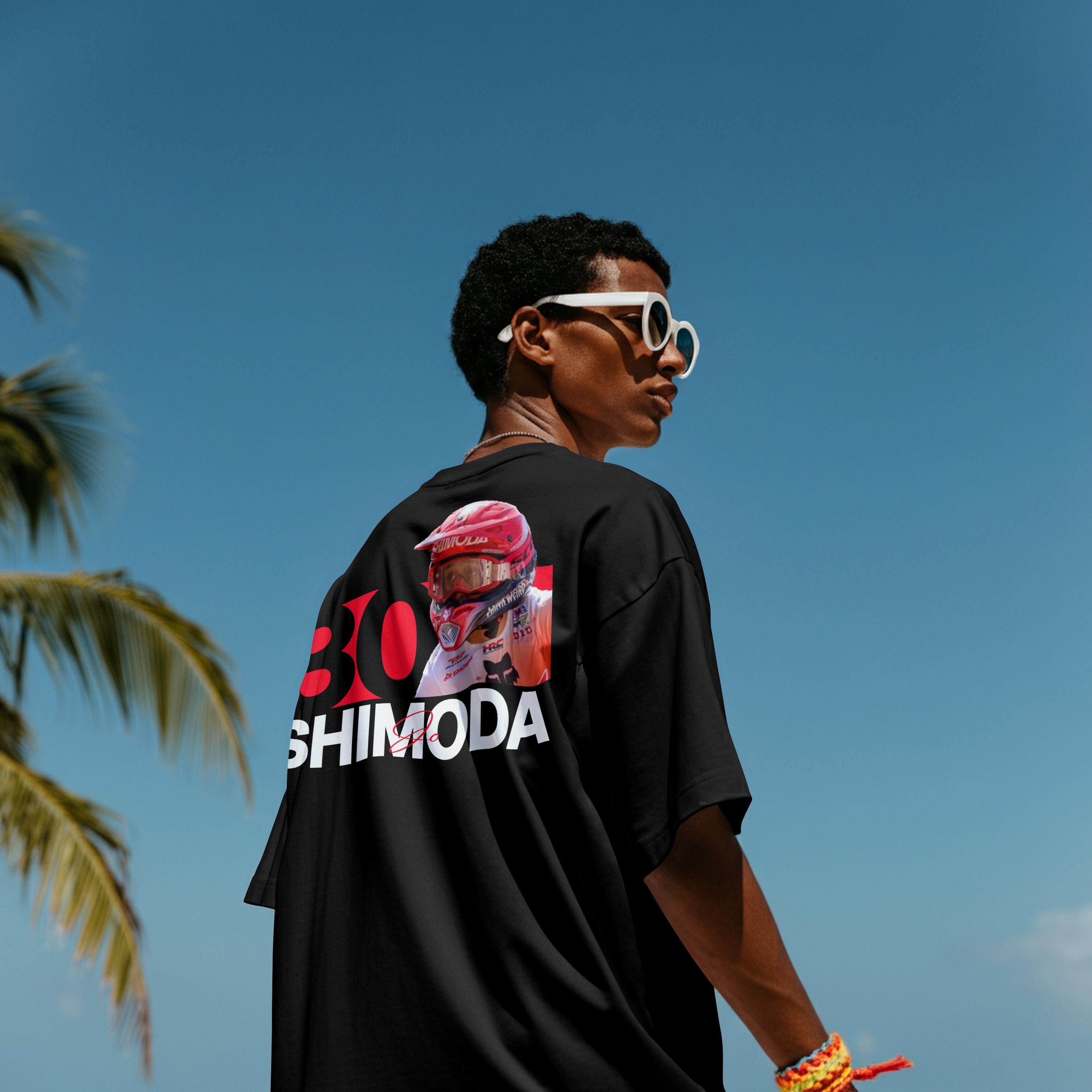 ジョー・シモダ モトクロス グラフィックTシャツ - ギルダン 5000 ユニ