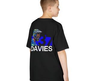 Cole Davies Motocross Graphic Youth T-Shirt, Moto Racing Gift