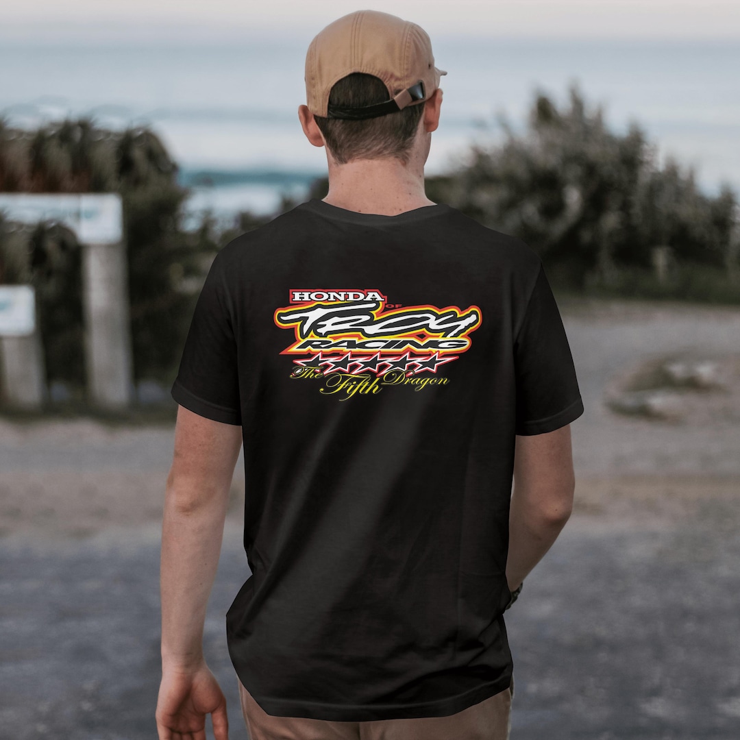 Retro Honda of Troy Black T-shirt Motocross Graphic Moto Tee - Etsy