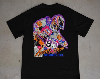 Supercross 93 Retro Tee: Vintage Motocross Heavy Cotton T-shirt - Etsy