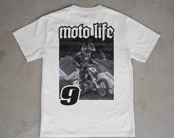 Camiseta de motocross infantil personalizable: camiseta con foto y número