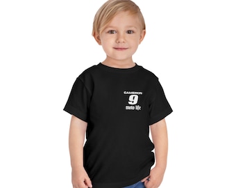 Camiseta Moto Life personalizable para niños pequeños: Camiseta personalizada para motociclistas de cross