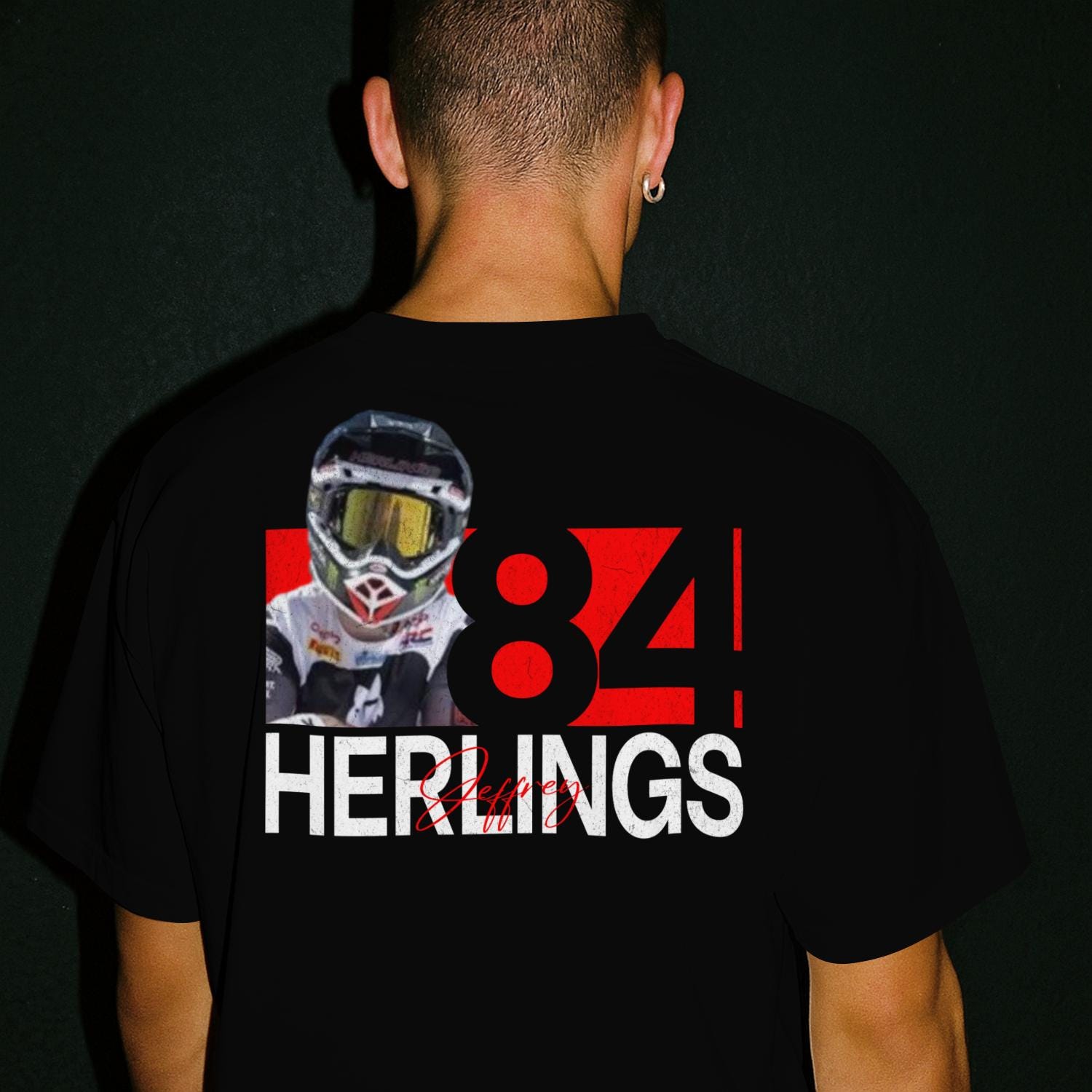 Jeffrey Herlings Motocross Graphic Tee, Unisex Cotton T-shirt - Etsy