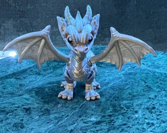 Iridescent Dragon Figurine – Andarna, Fourth Wing Inspired Decor