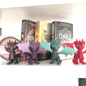 Fourth Wing Dragon Figurines - Collectible Colour Variants - Fantasy Inspired by Empyrean Series - Gift for Book Lovers - Reader Gifts