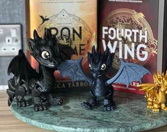 Sgaeyl Blue Dragon Figurine | Fourth Wing Fantasy Decor | Xaden Riorson