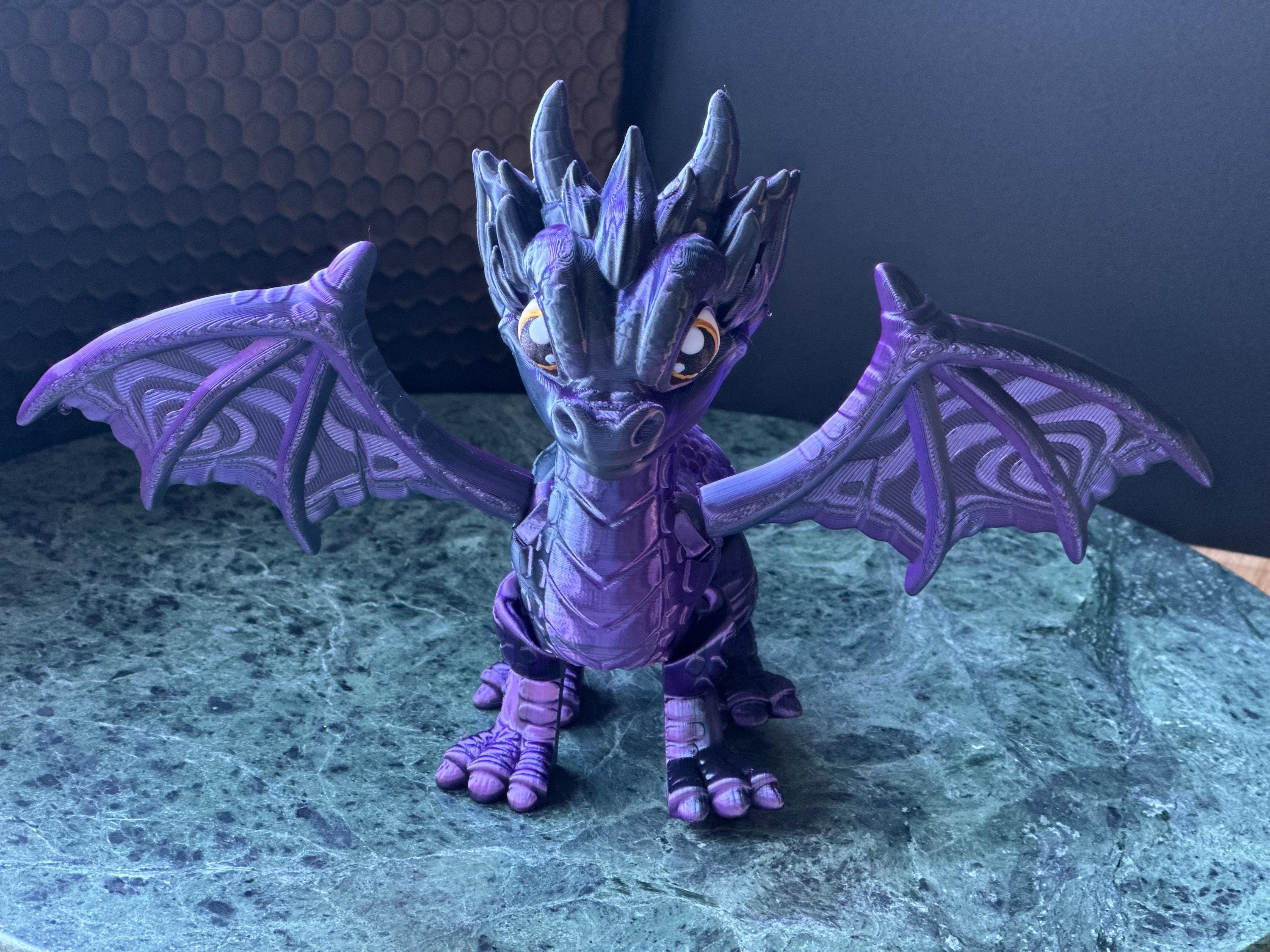 Fourth Wing Iridescent Dragon Figurine – Onyx Storm Collectible