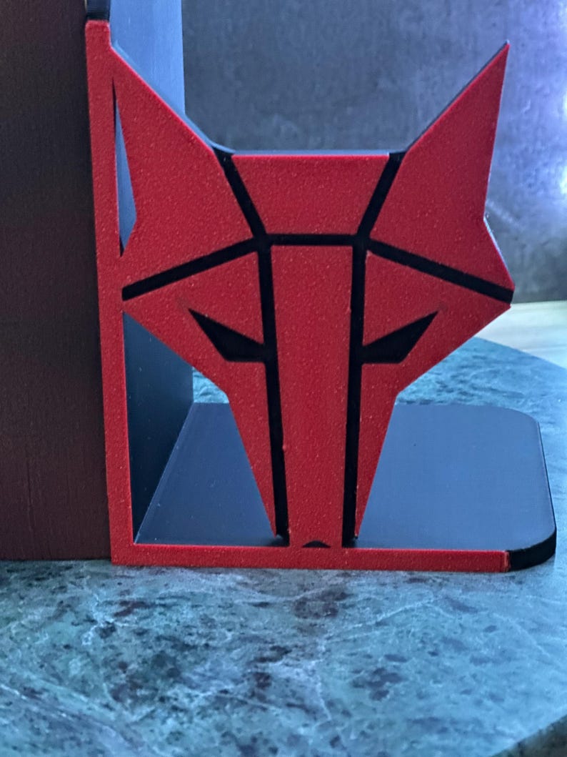 Red Rising Bookends Red Rising Wolf Bookend – House Mars, Sci-fi Decor - Etsy