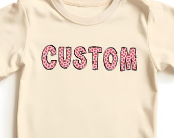 Custom Strawberry Name Shirt Baby Toddler Youth Adult, Personalized Text Tee, Custom Name Kids Shirt, Cute Strawberry Shirt Girls