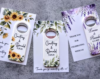 Spersonalizowane otwieracze do butelek, upominki ślubne dla gości w hurtowych ilościach, magnesy na upominki ślubne, upominki na wieczór panieński, upominki z podziękowaniami