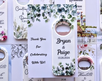 Otwieracz do upominków weselnych, Upominki weselne dla gości w hurtowych ilościach, Otwieracz do butelek na przyjęcia, Otwieracz do butelek z motywem kwiatowym