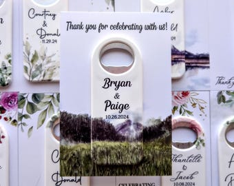 Personalisierte Flaschenöffner Magnet Hochzeitsgeschenke für Gäste in loser Schüttung, individuelle Hochzeitsgeschenke, elegante Partygeschenke, Geburtstagsgeschenke