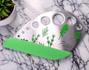 Personalised Herb Peeler - Customisable Name - Kitchen Utensils - Kitchen Tools - Herb Prep