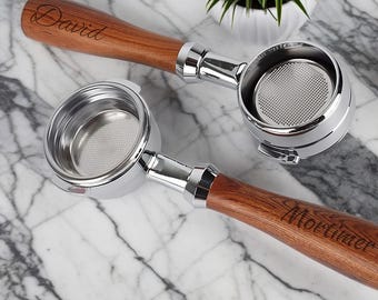 Personalize Your Coffee Machine with Rosewood Bottomless Portafilter, Bottomless Portafilter for Espresso, 51mm, 54mm, 58mm