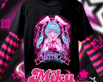 初音ミク Tシャツ アニメ ガール Kawaii Project Diva ボーカロイド