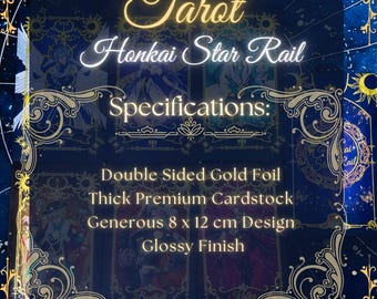 Honkai Star Rail Tarot Cards Robin Kafka Dan Heng Boothill Sunday