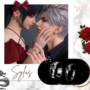 Love and Deepspace ring otome Promise Rings accessories Xavier Couple Zayne Wedding Rafayel Sylus Promise Affinity Ring cosplay Valentines