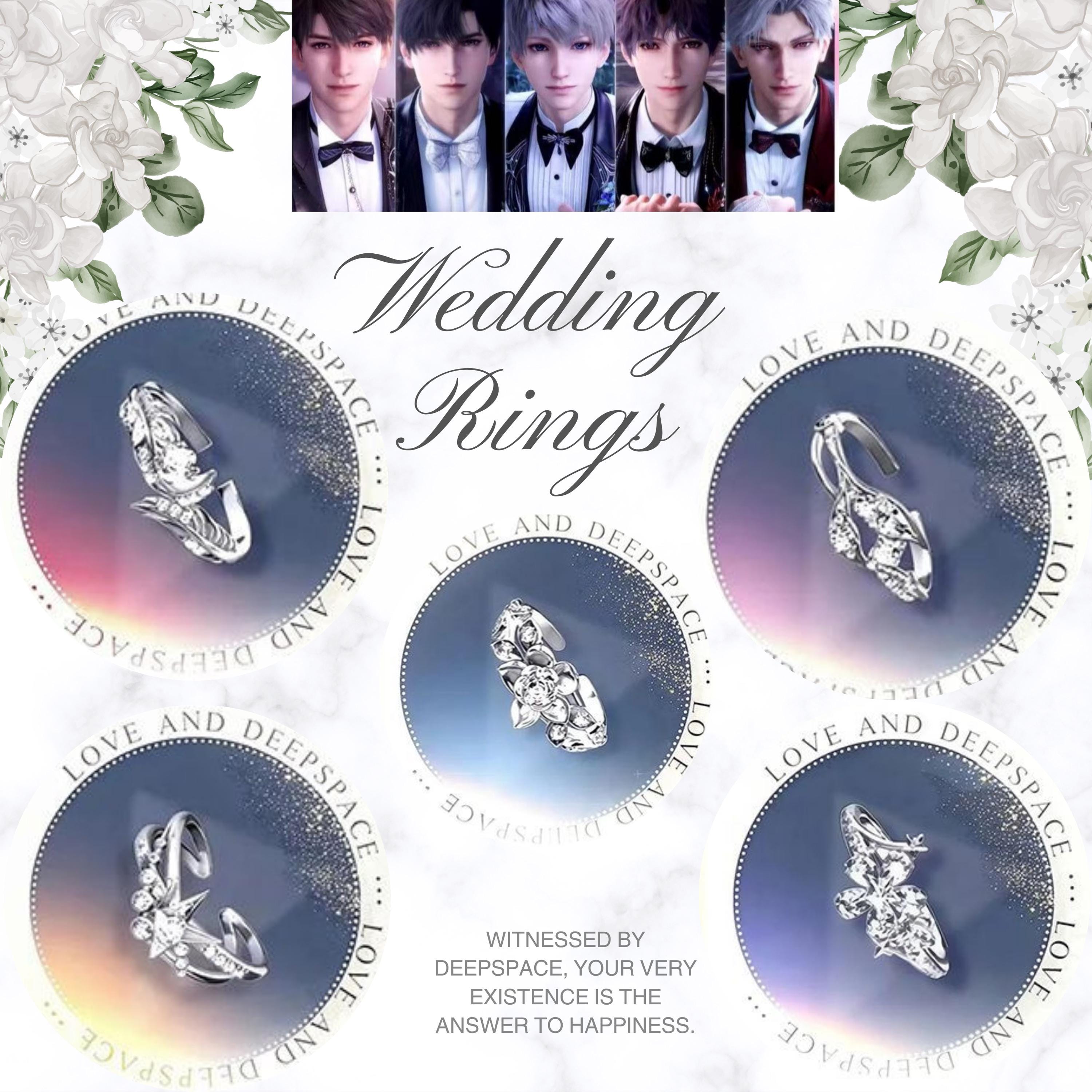 Love and Deepspace Ring Otome Wedding Rings Accessories Xavier