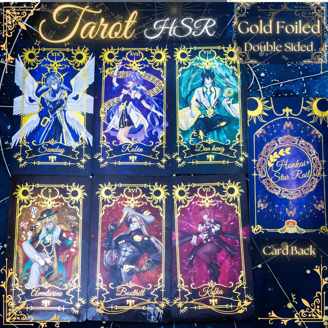 Honkai Star Rail Tarot Cards Robin Kafka Dan Heng Boothill Sunday