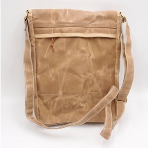 Bolso bandolera Bushcraft WAXED PocketBag Coyote imagen 8