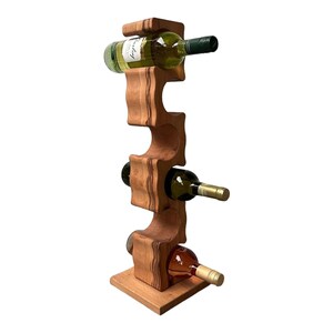 Stojan na víno ART masív BUK Handmade Elegance Wooden Wine Rack Handmade Item Handmade Home image 1