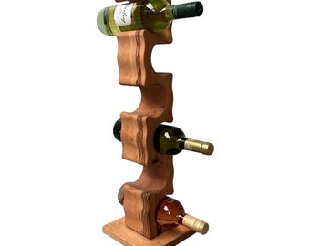 Stojan na víno ART - masív BUK Handmade Elegance Wooden Wine Rack Handmade Item Handmade Home