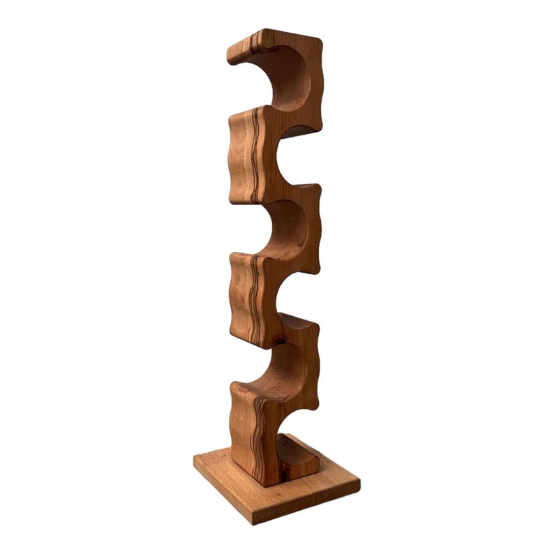 Stojan na víno ART masív BUK Handmade Elegance Wooden Wine Rack Handmade Item Handmade Home image 6