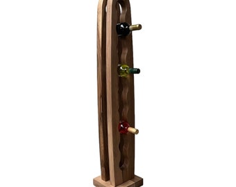 Design Solid Wood Wine Rack Handmade Wine Organizer  Gift for Wine Lovers Wine rack  Wine rack solid