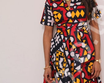 Robe Ankara pour femmes. Robe Africaine Ankara dress wax