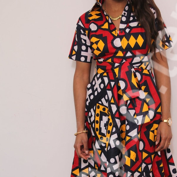 Robe Ankara pour femmes. Robe Africaine Ankara dress wax