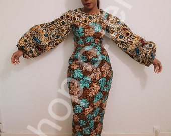 Robe wax Ankara africaine femme