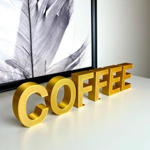 Letras y números dorados o plateados independientes para menús - 2 cm de grosor / Personalizables / Menús / Cafeterías / Restaurantes / Bares / Hoteles