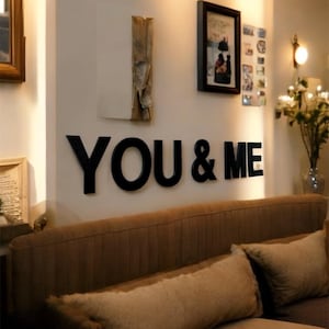 Letras de pared 3D: decoración individual para su hogar, oficina y eventos | Decoración de pared personalizada en muchos colores y tamaños.
