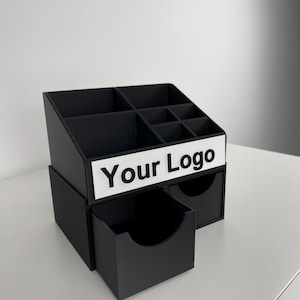 Personalized Desk Organizer – 3D Printed Pen Holder with Logo – Office Decoration & Desk Organization for Companies