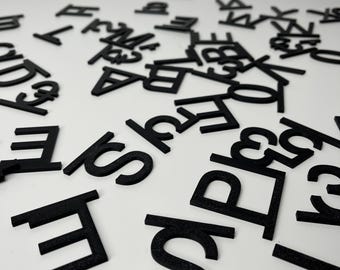 Replacement letters for 3D menu boards and wall decoration boards – letters, numbers & special characters for individual board design