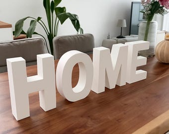 Lettere 3D personalizzate | Decorazioni murali personalizzate per soggiorno, ufficio, cucina e cameretta dei bambini | Regalo personalizzato per la casa