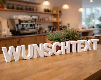 Letras 3D personalizadas | Nombre y palabra como decoración | Letras de 10 cm de alto | Decoración de pared moderna para el hogar, bodas y habitaciones infantiles