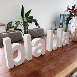 Letras 3D personalizadas para la decoración del hogar | Decoración de pared individual para oficina, cafetería y tienda | Regalo personalizado