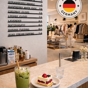 Flexibles Menüboard mit Steckbuchstaben | Wechselbare Preistafel | Infoboard für Shops, Cafés, Events & Büro | Modern und individuell