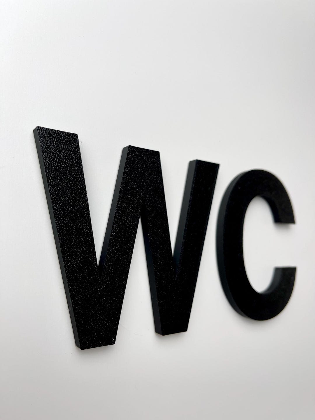 Toileting Lettering Toilet Sign for Stylish Door Lettering – Modern & Versatile! - Etsy