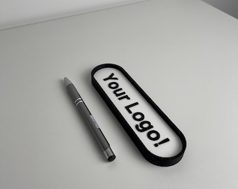 Bandeja para bolígrafos personalizable | Bandeja para bolígrafos, impresión 3D, nombre, regalo para él y para ella, organización de oficina en casa, organización de escritorio