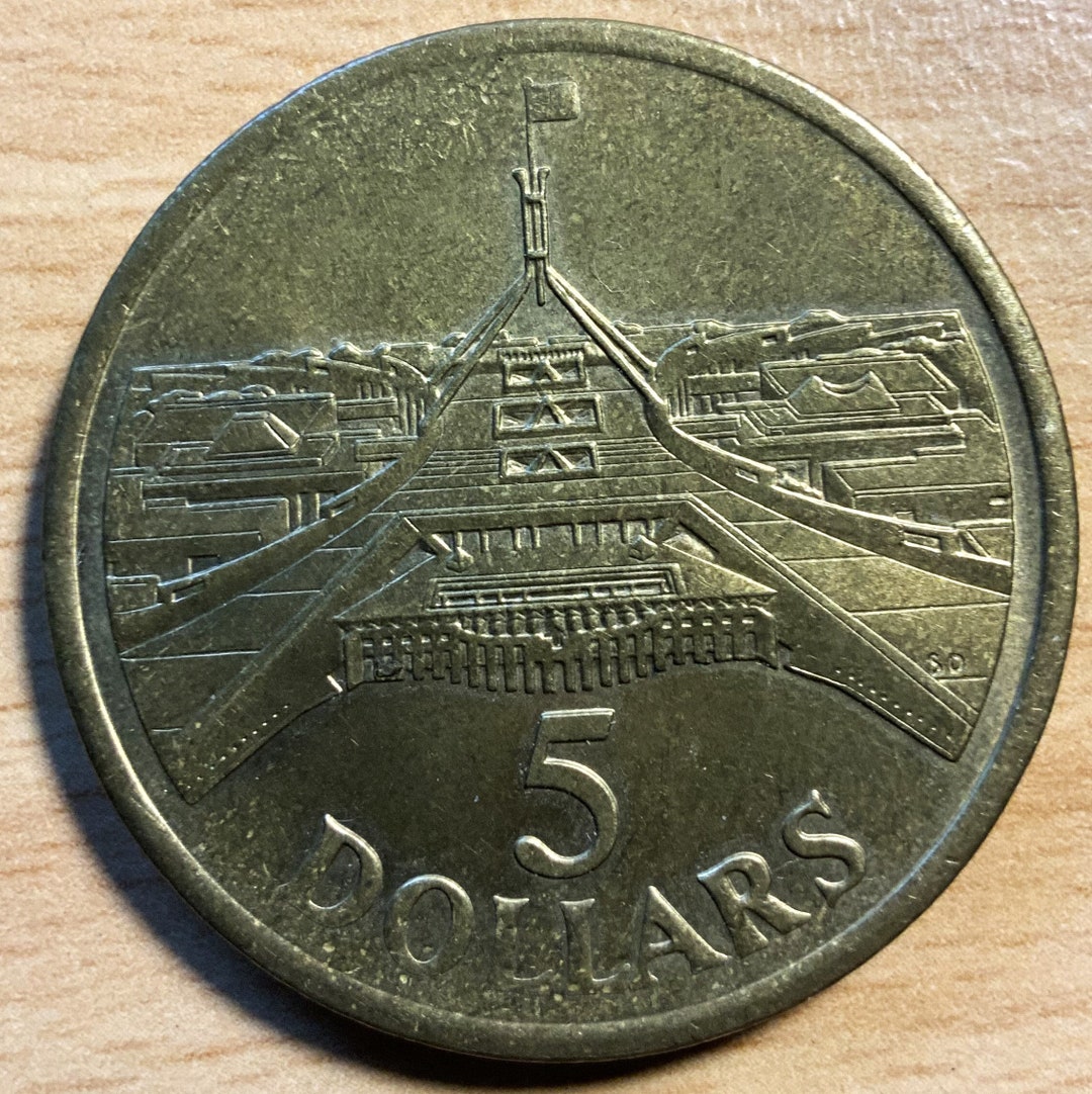 1988 5 dollar australian coin