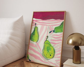 Pears Poster (Premium Semi-Glossy Paper)